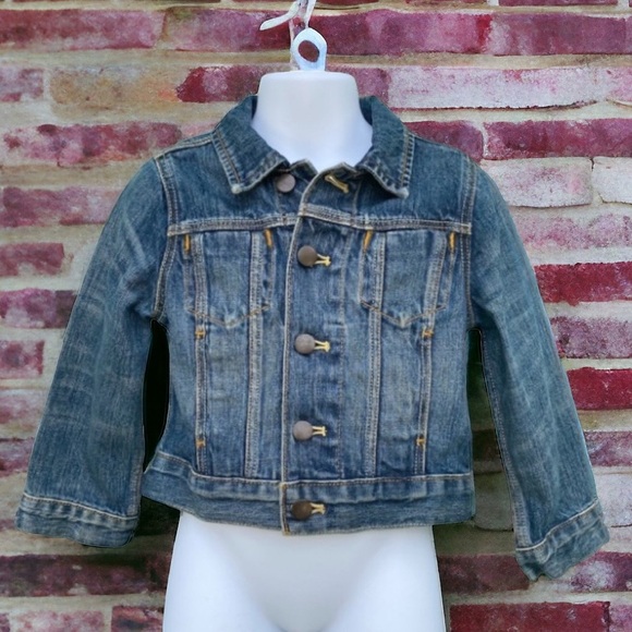 J Crew Crewcuts boy blue denim jean jacket 3 - Picture 7 of 9
